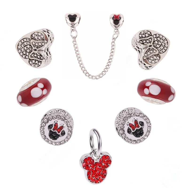 Children's High Quality Gift Preferred Mickey Minnie Pendant Beads Series DIY Suitable for Pandora Bracelet European Jewelry
Children's High Quality Gift Preferred Mickey Minnie Pendant Beads Series DIY Suitable for Pandora Bracelet European Jewelry