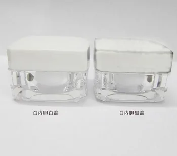 30PCS 15g white clear square acrylic cosmetics packing bottle with white cover,Cream box / bottle
30PCS 15g white clear square acrylic cosmetics packing bottle with white cover,Cream box / bottle