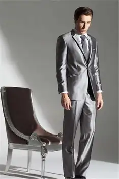 Custom Made Groom wedding dress Han edition Silver Gray banquet host cultivate one's morality suit (Jacket+Pants+tie)
Custom Made Groom wedding dress Han edition Silver Gray banquet host cultivate one's morality suit (Jacket+Pants+tie)
