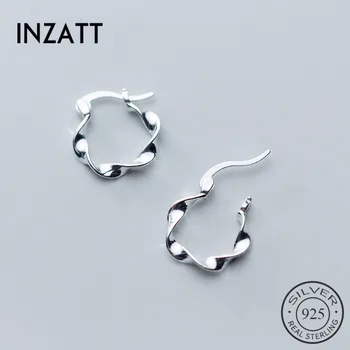 INZATT Real 925 Sterling Silver OL Geometric Wave Hoop Earrings For women Party Minimalist Earrings Fine Jewelry Accessories
INZATT Real 925 Sterling Silver OL Geometric Wave Hoop Earrings For women Party Minimalist Earrings Fine Jewelry Accessories
