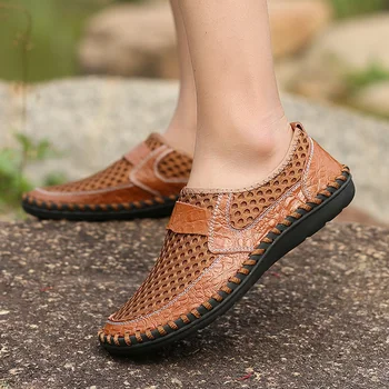 Summer Leather Shoes Men Air Mesh Mens Shoes Casual Sport Flat Men Shoes Leather Hiking Shoe Big Size Soft Mocassins
Summer Leather Shoes Men Air Mesh Mens Shoes Casual Sport Flat Men Shoes Leather Hiking Shoe Big Size Soft Mocassins