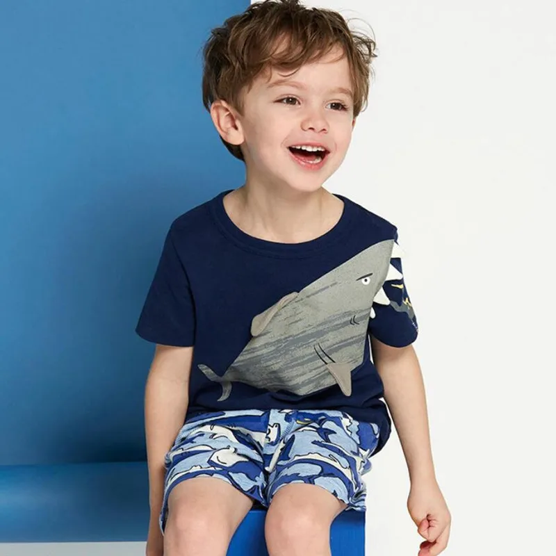 Little maven children 2018 summer baby boys clothes short sleeve shark t shirt cotton brand tee tops 51075
Little maven children 2018 summer baby boys clothes short sleeve shark t shirt cotton brand tee tops 51075