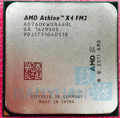 

AMD Athlon X4 760K X4 760 X4-760K AD760KWOA44HL Quad-Core FM2 3.8GHz 4MB 100W Quad-Core CPU Processor Socket FM2