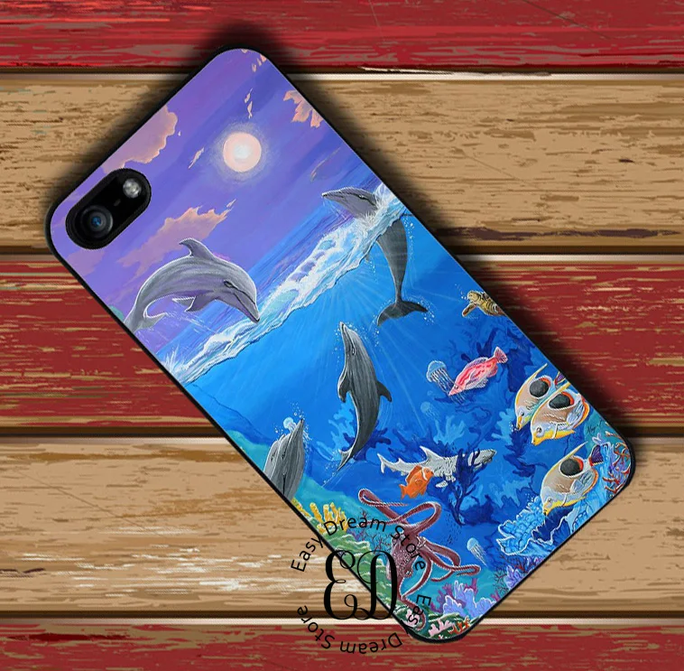 Подводный мир Дельфин чехол для Huawei P7 P8 P9 p10 p20 p30 mate 8 9 10 20 pro lite Honor 10|case for huawei p7|case