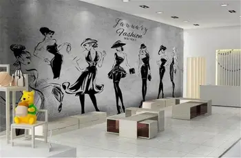 3d Digital Print Wallpaper Vintage Hand Drawn Beauty Clothing Store Decoration Background Wall paper
3d Digital Print Wallpaper Vintage Hand Drawn Beauty Clothing Store Decoration Background Wall paper