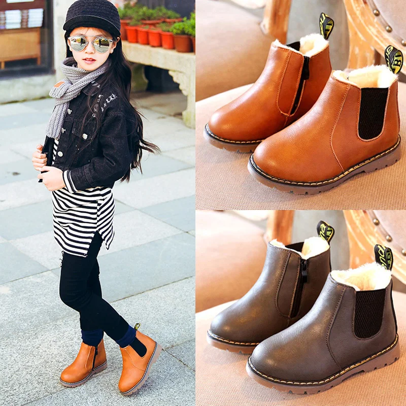 Children Boots Girls Shoes Boys Boot Plush Winter Snow Boot For Kids Warm Baby Shoes Ankle Booties Chelsea Boots MCH098
Children Boots Girls Shoes Boys Boot Plush Winter Snow Boot For Kids Warm Baby Shoes Ankle Booties Chelsea Boots MCH098