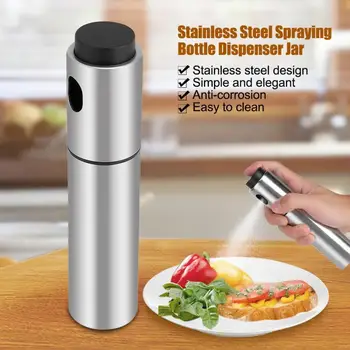 Stainless Steel Olive Storage Spraying Bottle Dispenser Sprayer Kitchen Barbecue Spray Oil Can Glass Container
Stainless Steel Olive Storage Spraying Bottle Dispenser Sprayer Kitchen Barbecue Spray Oil Can Glass Container