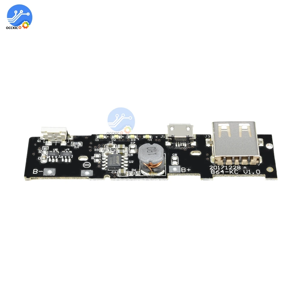 5V 2A Battery Charger Module Power Bank Charger Board Charging Step Up Boost Power Supply Module 2A Dual USB Charger Balance
5V 2A Battery Charger Module Power Bank Charger Board Charging Step Up Boost Power Supply Module 2A Dual USB Charger Balance