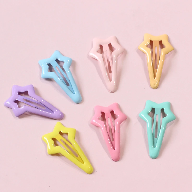 10Pcs/Lot Girls Geometry Hair Accessories Five-pointed Star BB Clips Paint Smooth Shiny Hair Clips Candy Color Children Hairpins
10Pcs/Lot Girls Geometry Hair Accessories Five-pointed Star BB Clips Paint Smooth Shiny Hair Clips Candy Color Children Hairpins