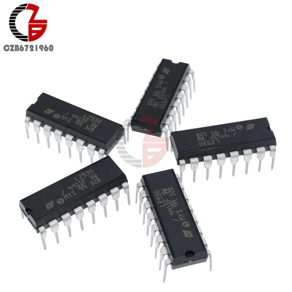 5PCS/LOT L293D Stepper Motor Driver PUSH-PULL FOUR CHANNEL MOTOR DRIVER IC 36V 600mA
5PCS/LOT L293D Stepper Motor Driver PUSH-PULL FOUR CHANNEL MOTOR DRIVER IC 36V 600mA