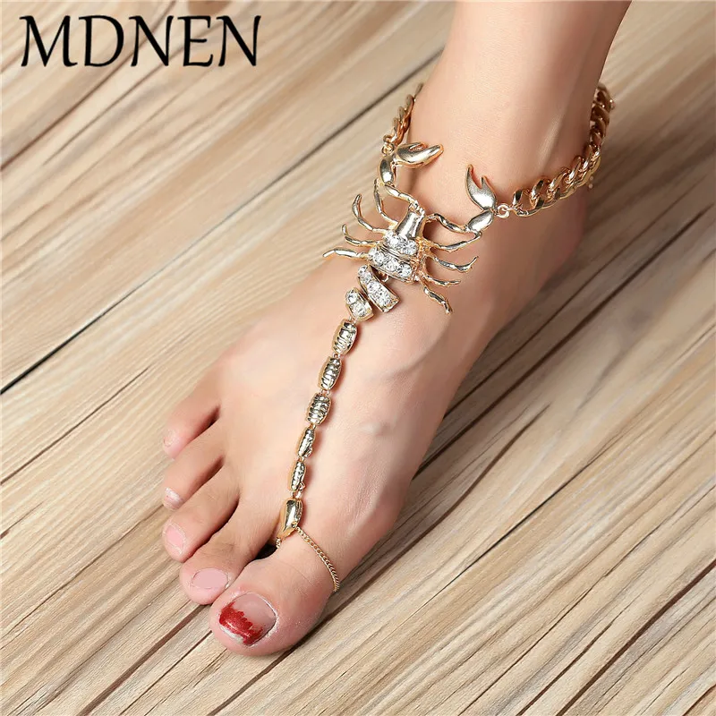 Fashion New Design Anklet Bracelet On The Leg Luxury Rhinestone Decor Scorpion Shape Anklet Unique Chain On Foot For Women
Fashion New Design Anklet Bracelet On The Leg Luxury Rhinestone Decor Scorpion Shape Anklet Unique Chain On Foot For Women