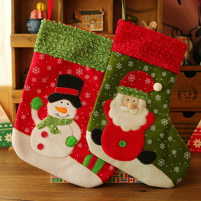 (12 pieces/lot)Big Size Christmas Stockings Socks Santa Claus/Snowman Candy Gift Bag Xmas Tree Decor Festival Party Ornament
(12 pieces/lot)Big Size Christmas Stockings Socks Santa Claus/Snowman Candy Gift Bag Xmas Tree Decor Festival Party Ornament