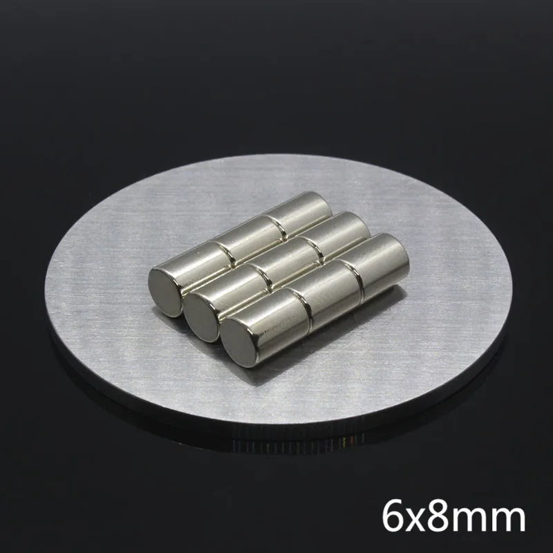 Free Shipping 20Pcs 6 x 8 permanent Round Cylinder magnet 6mm x 8mm Rare Earth Strong Neodymium Magnet Bulk Super Magnets 6*8mm
Free Shipping 20Pcs 6 x 8 permanent Round Cylinder magnet 6mm x 8mm Rare Earth Strong Neodymium Magnet Bulk Super Magnets 6*8mm