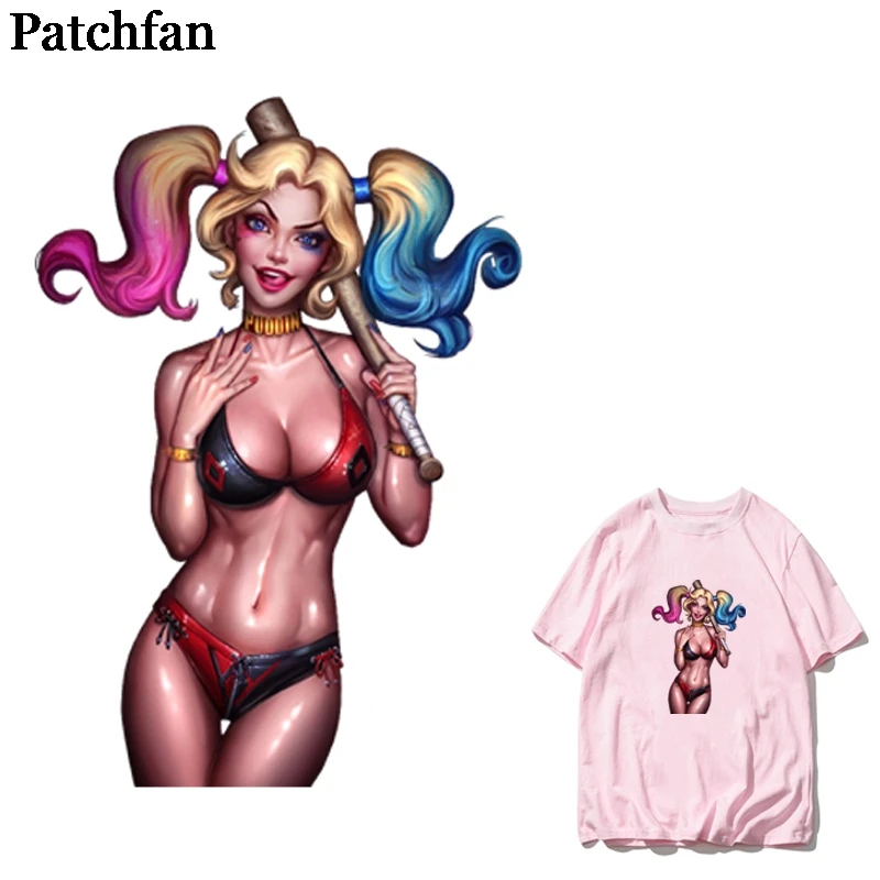 Patchfan Suicide Squad Harleen Quinzel DIY heat press sticker iron on patches Handmade on clothes t shirt thermal transfer A2149
Patchfan Suicide Squad Harleen Quinzel DIY heat press sticker iron on patches Handmade on clothes t shirt thermal transfer A2149