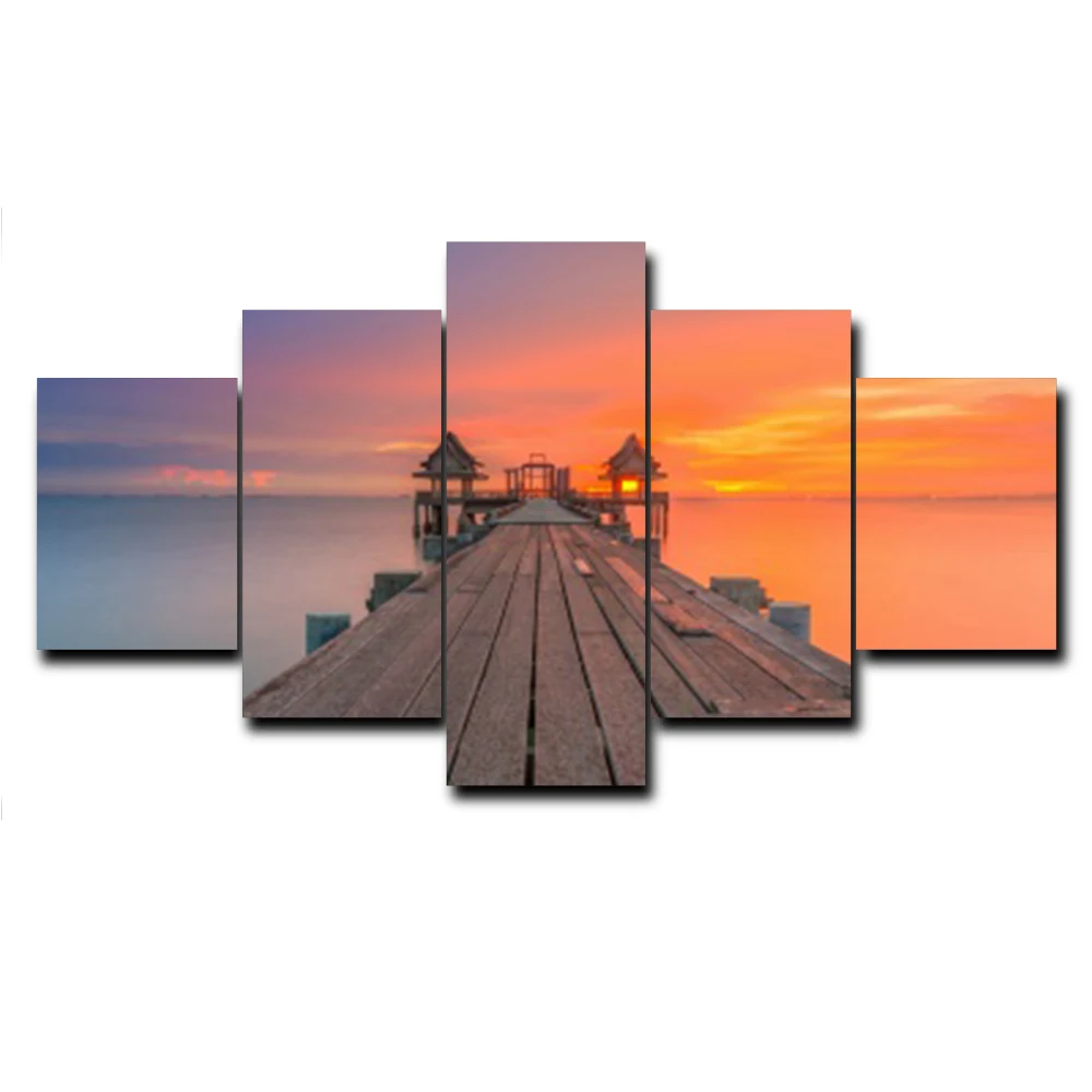 Sunrise 5 Panel Cuadros Abstract Poster Vintage Wall Artwork Vintage Canvas Oil Painting Home Living Room Decoration No Frame
Sunrise 5 Panel Cuadros Abstract Poster Vintage Wall Artwork Vintage Canvas Oil Painting Home Living Room Decoration No Frame