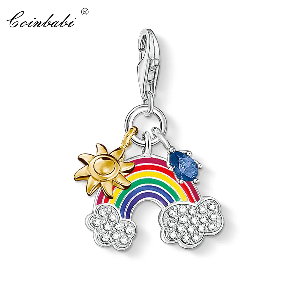 Charm Pendant Rainbow Sun Star,2018 Fashion Jewelry Trendy Solid 925 Sterling Silver Gift For Women Men Fit Bracelet Necklace
Charm Pendant Rainbow Sun Star,2018 Fashion Jewelry Trendy Solid 925 Sterling Silver Gift For Women Men Fit Bracelet Necklace