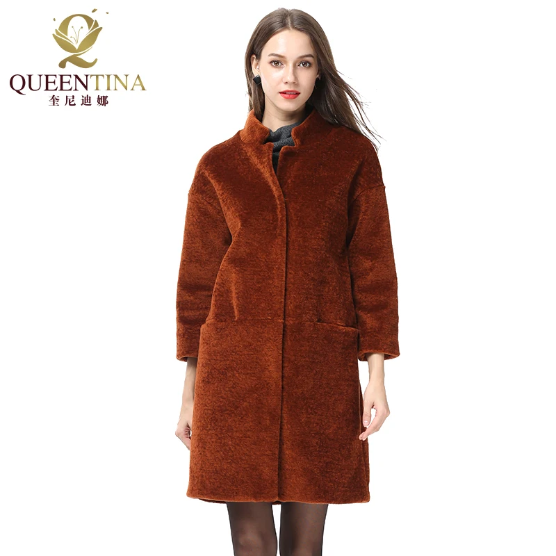 Women's Real Fur Coat Fashion Sheep Shearing Fur Coat with Stand Collar Winter Warm Sheep Sheared Jacket Genuine Sheepskin Coat
Women's Real Fur Coat Fashion Sheep Shearing Fur Coat with Stand Collar Winter Warm Sheep Sheared Jacket Genuine Sheepskin Coat