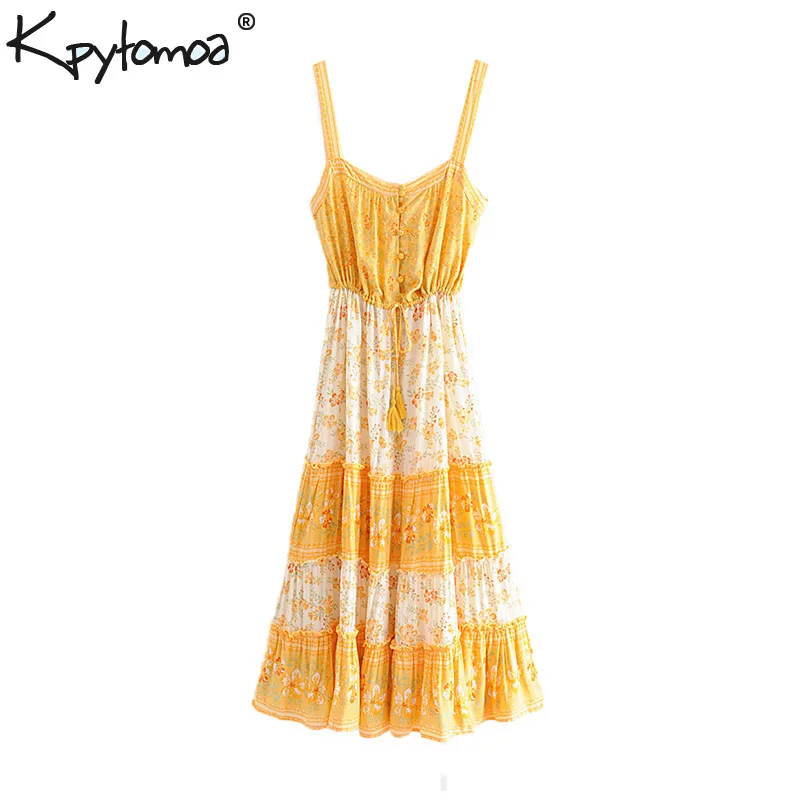 Boho Chic Summer Vintage Floral Print Ruffles Strap Midi Dress Women 2019 Fashion Backless Tassel Beach Dresses Vestidos Mujer
Boho Chic Summer Vintage Floral Print Ruffles Strap Midi Dress Women 2019 Fashion Backless Tassel Beach Dresses Vestidos Mujer