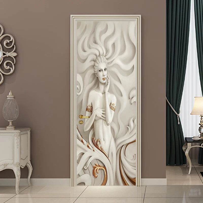 2pcs European Beibehang Relief Beauty Wallpaper Poster Mural Door Sticker Background Decorative Painting Home Decor
2pcs European Beibehang Relief Beauty Wallpaper Poster Mural Door Sticker Background Decorative Painting Home Decor