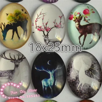 16pcs 18*25mm Glass deer oval flatback cabochon Dome jewelry finding DIY accessories
16pcs 18*25mm Glass deer oval flatback cabochon Dome jewelry finding DIY accessories
