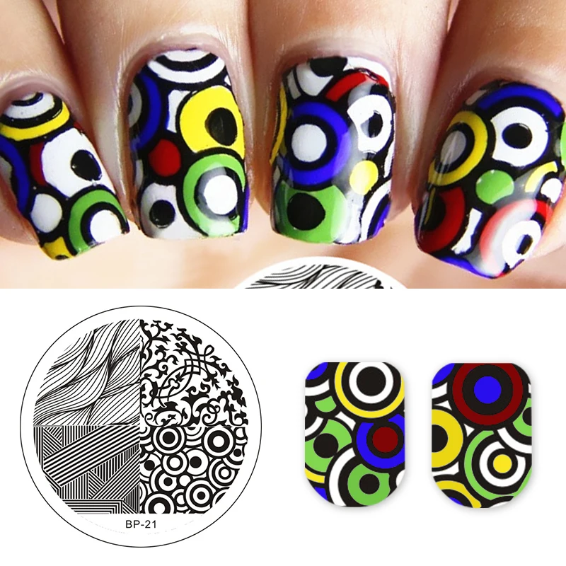 BORN PRETTY 4 Mixed Patterns Nail Art Stamp Template Manicure Line Floral Image Printing Plate Nail Art Stencil Tool BP21
BORN PRETTY 4 Mixed Patterns Nail Art Stamp Template Manicure Line Floral Image Printing Plate Nail Art Stencil Tool BP21