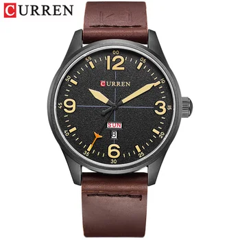 CURREN Brand Luxury Casual Military Quartz Watch Men Wristwatch Leather Strap Calendar erkek kol saati Relogio Masculino
CURREN Brand Luxury Casual Military Quartz Watch Men Wristwatch Leather Strap Calendar erkek kol saati Relogio Masculino