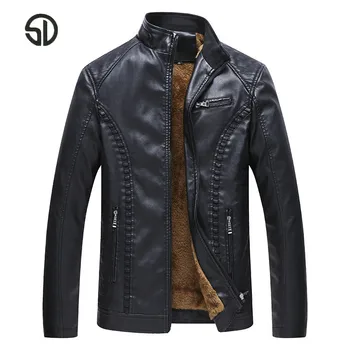 M-6XL Men Leather Jacket Fashion Casual Coat Winter Plus Velvet Warm Cotton Coat Men Elegant Mens Leather Jacket PU Leather Coat 
M-6XL Men Leather Jacket Fashion Casual Coat Winter Plus Velvet Warm Cotton Coat Men Elegant Mens Leather Jacket PU Leather Coat