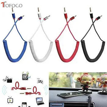 TOFOCO 3.5 Jack AUX Audio Cable 3.5MM Male to Male Cable For Phone Car Speaker MP4 Headphone 3.5MM Jack to Jack Spring Cables
TOFOCO 3.5 Jack AUX Audio Cable 3.5MM Male to Male Cable For Phone Car Speaker MP4 Headphone 3.5MM Jack to Jack Spring Cables