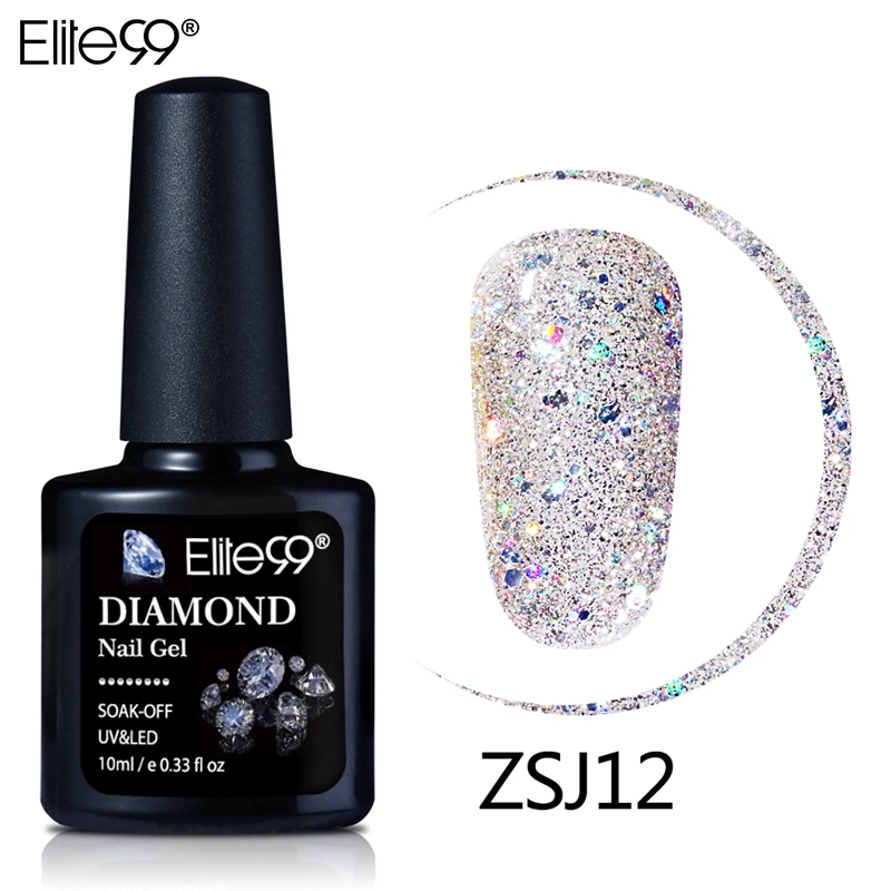 Elite99 10ml Diamond Color Nail Gel UV LED Gel Polish Bling Glitter Sequins Soak Off Base Top Primer Nail Art Gel Polish Varnish
Elite99 10ml Diamond Color Nail Gel UV LED Gel Polish Bling Glitter Sequins Soak Off Base Top Primer Nail Art Gel Polish Varnish