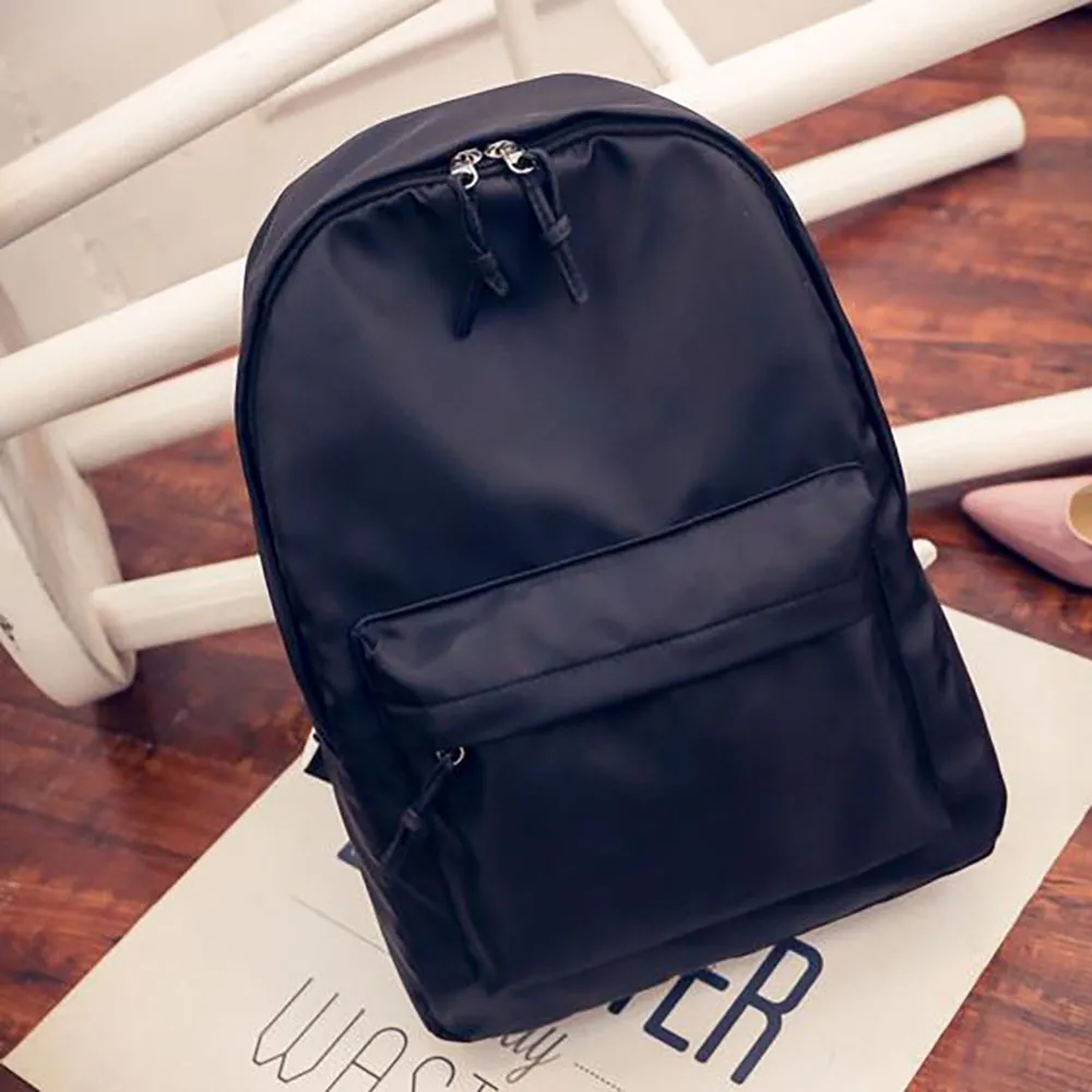 Solid Color Nylon Backpack Star Same Couple Student Bag Simple Travel Bag Men Women Travel Backpacks
Solid Color Nylon Backpack Star Same Couple Student Bag Simple Travel Bag Men Women Travel Backpacks