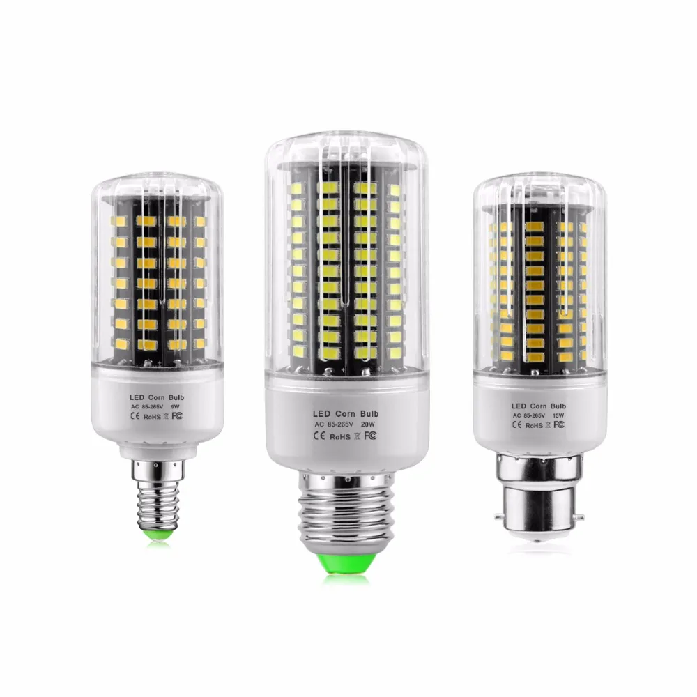 5W 9W 15W 20W LED Corn light E27 E14 B22 110V 220V 85V-265V No Flashing Strobe LED lamp Indoor Spot Bulb lighting 5733 SMD
5W 9W 15W 20W LED Corn light E27 E14 B22 110V 220V 85V-265V No Flashing Strobe LED lamp Indoor Spot Bulb lighting 5733 SMD