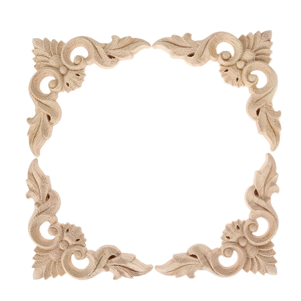 4pcs 8*8cm Wood Carved Corner Onlay Furniture Home Decorations Unpainted Applique
4pcs 8*8cm Wood Carved Corner Onlay Furniture Home Decorations Unpainted Applique