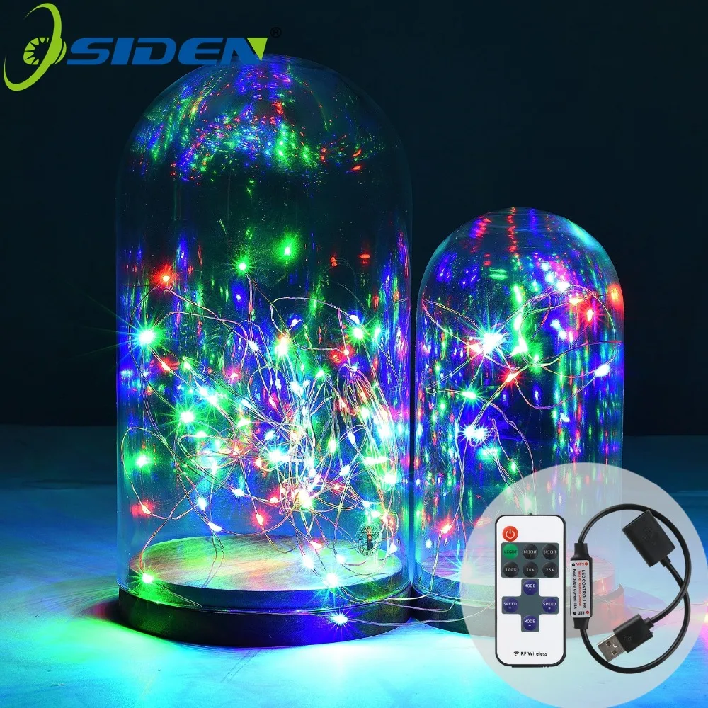 OSIDEN 33FT 10M 100LED 5M 50LED 5V USB LED String Copper Wire Fairy String Lights Add RF Controller Christmas Wedding Decoration
OSIDEN 33FT 10M 100LED 5M 50LED 5V USB LED String Copper Wire Fairy String Lights Add RF Controller Christmas Wedding Decoration