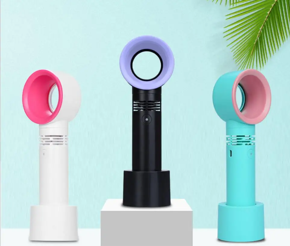 Lovely Useful Portable USB Rechargeable Bladeless Fan Handheld Mini Cooler No Leaf Fan with 3 Speed Level HY99 AU09
Lovely Useful Portable USB Rechargeable Bladeless Fan Handheld Mini Cooler No Leaf Fan with 3 Speed Level HY99 AU09