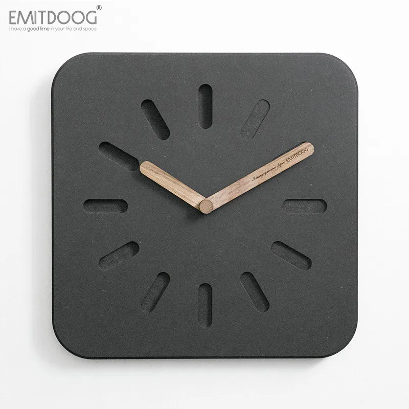 EMITDOOG Non Ticking Modern Home Decoration Retro Square Clock Concrete Wooden Black DIY Wall Clock for Gift
EMITDOOG Non Ticking Modern Home Decoration Retro Square Clock Concrete Wooden Black DIY Wall Clock for Gift