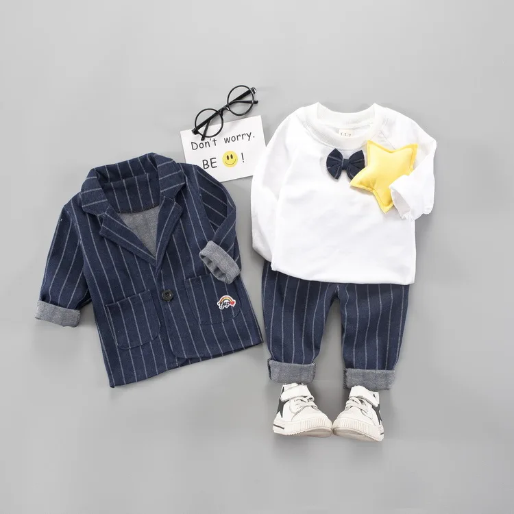 2019 Brand Children Baby Boys Clothes Kids Blazer Formal Suit For Boys Weddings Birthday Clothes Set Jackets Tshirt Pants 3pcs
2019 Brand Children Baby Boys Clothes Kids Blazer Formal Suit For Boys Weddings Birthday Clothes Set Jackets Tshirt Pants 3pcs