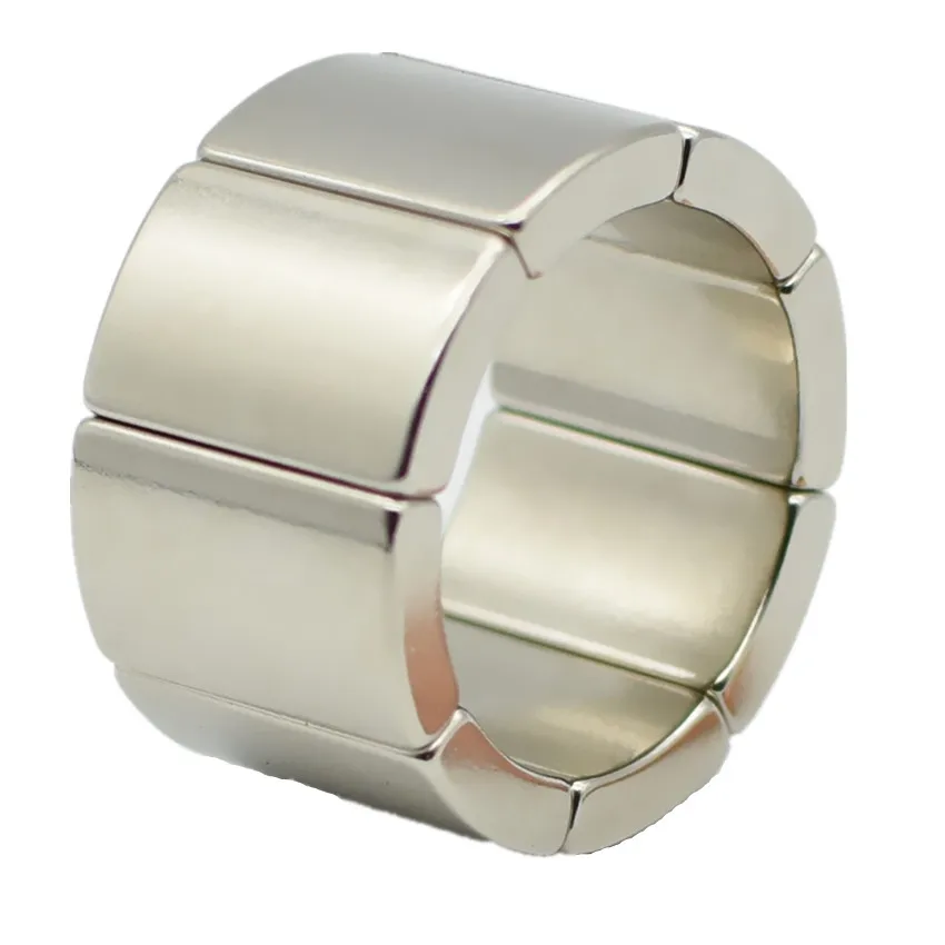 NdFeB Магнитная дуга OR18xIR14x45deg.x20 мм N42H сильный моторный магнит для генераторов