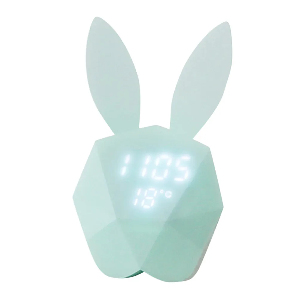 Modern Creative Cute Rabbit Model Alarm Clock Intelligent Voice Control USB Charging Small Night Light decor dropshipping 314W
Modern Creative Cute Rabbit Model Alarm Clock Intelligent Voice Control USB Charging Small Night Light decor dropshipping 314W