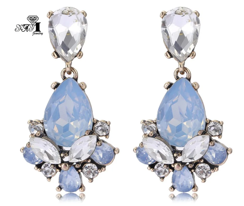 YaYi Gray White Glass Gray Rhinestone Dangle Crystal Earring Women's Fashion Ancient Gold Color Gem Earrings For Women 1149
YaYi Gray White Glass Gray Rhinestone Dangle Crystal Earring Women's Fashion Ancient Gold Color Gem Earrings For Women 1149