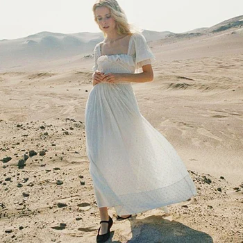 TEELYNN boho dresses vintage white solid cotton long beach sundress puff sleeve ruffles summer women dresses Gypsy 2019 Vestido
TEELYNN boho dresses vintage white solid cotton long beach sundress puff sleeve ruffles summer women dresses Gypsy 2019 Vestido
