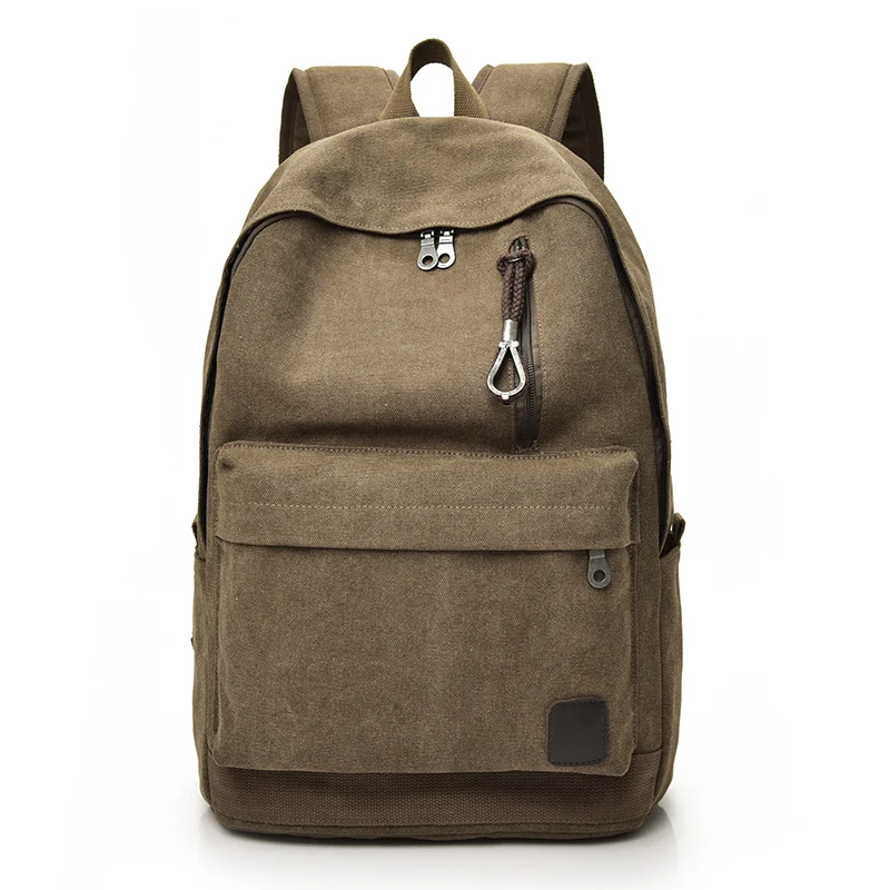 DIDA BEAR 2017 Women Men Canvas Backpacks Large School Bags For Teenager Boys Girls Travel Laptop Backbag Mochila Rucksack Grey 4