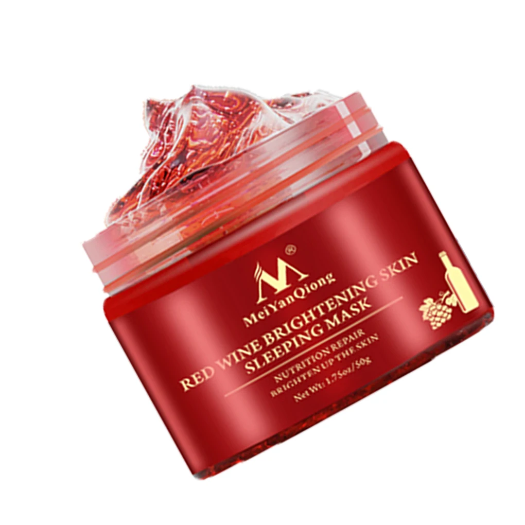 Korean Red Wine Essence Facial Mask Whitening Cream Moisturizing Night Cream Anti Aging Brighten Face Sleeping mask
Korean Red Wine Essence Facial Mask Whitening Cream Moisturizing Night Cream Anti Aging Brighten Face Sleeping mask