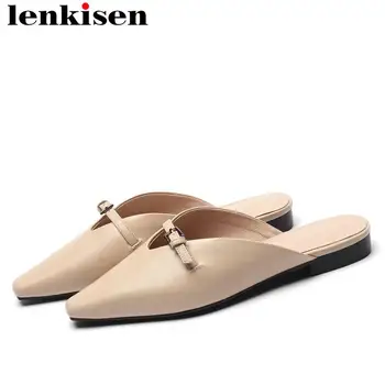 Lenkisen summer brand real cow leather low heels mules square toe women pumps concise style buckle belt dating party shoes L71
Lenkisen summer brand real cow leather low heels mules square toe women pumps concise style buckle belt dating party shoes L71