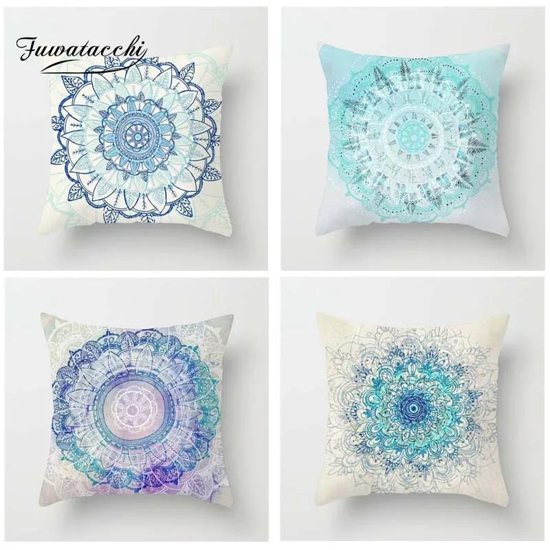Fuwatacchi Nordic Style Cushion Cover Watercolor Mandala Printed Pillow Cover Colorful Flower Decorative Pillows For Sofa Car
Fuwatacchi Nordic Style Cushion Cover Watercolor Mandala Printed Pillow Cover Colorful Flower Decorative Pillows For Sofa Car