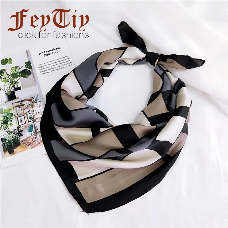 Black Plaid Kerchief Fashion Square Scarf Women Foulard Office Neck Wraps High Quality Small Headband 70*70cm Hostess Scarves
Black Plaid Kerchief Fashion Square Scarf Women Foulard Office Neck Wraps High Quality Small Headband 70*70cm Hostess Scarves