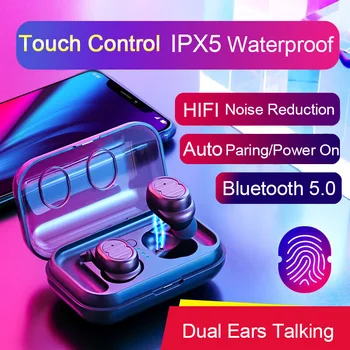 YOLORD New Mini HIFI Touch Control Dual Bass Stereo BT Waterproof Wireless Bluetooth 5.0 Air Box Sport Earphone Music Headphone
YOLORD New Mini HIFI Touch Control Dual Bass Stereo BT Waterproof Wireless Bluetooth 5.0 Air Box Sport Earphone Music Headphone