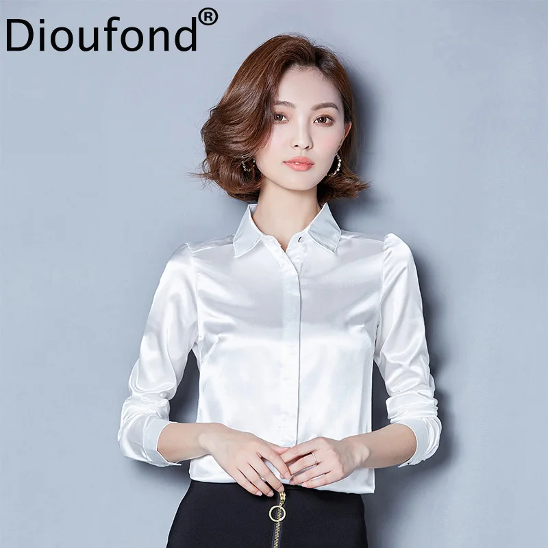 Dioufond Women Solid Work Shirt Turn Down Collar Fashion Blouse Polyester Long Sleeve Button Tops Office Lady Female Blouses
Dioufond Women Solid Work Shirt Turn Down Collar Fashion Blouse Polyester Long Sleeve Button Tops Office Lady Female Blouses