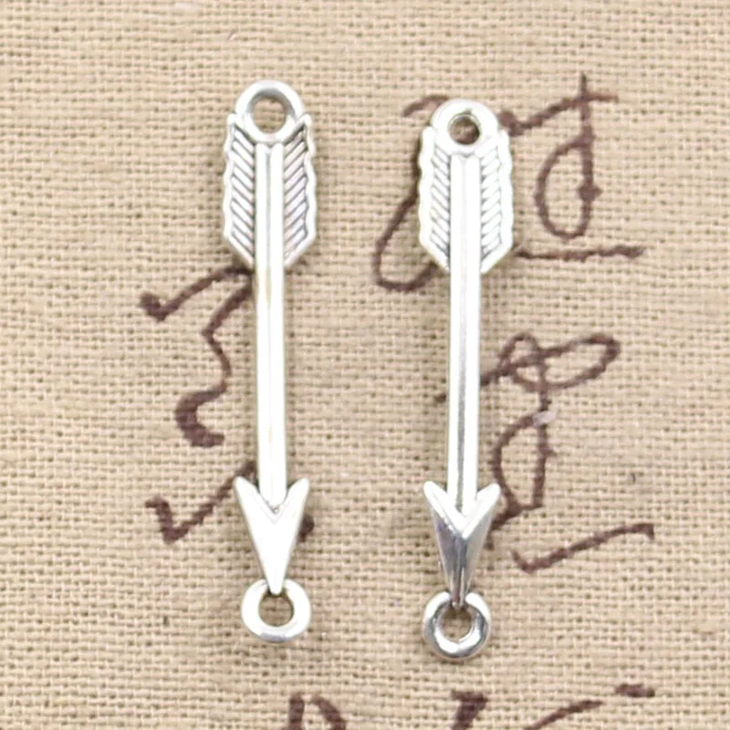 25pcs Charms arrow connector 37x6mm Antique Silver Plated Pendants Making DIY Handmade Tibetan Silver Jewelry
25pcs Charms arrow connector 37x6mm Antique Silver Plated Pendants Making DIY Handmade Tibetan Silver Jewelry