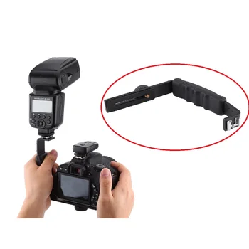 Universal Camera Grip L Bracket with 2 Standard Side Hot Shoe Mount for Video Light Flash Speedlite Holder Camcorder DSLR
Universal Camera Grip L Bracket with 2 Standard Side Hot Shoe Mount for Video Light Flash Speedlite Holder Camcorder DSLR