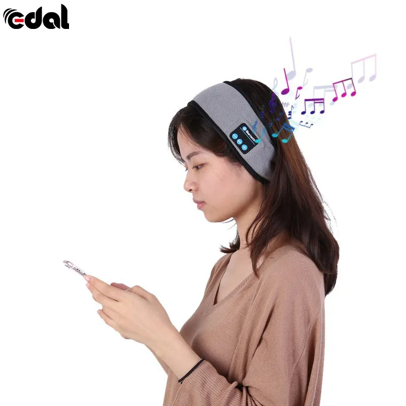 

Wireless Bluetooth Headband Wireless Bluetooth Smart Caps Headphone Headset Speaker Mic